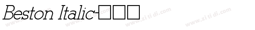 Beston Italic字体转换